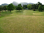 Parkland 9 (P9) (in the forground) is a very large unpowered camping site suitable for a group of friends, as is P7 Unpowered camping sites with views of the Grampians